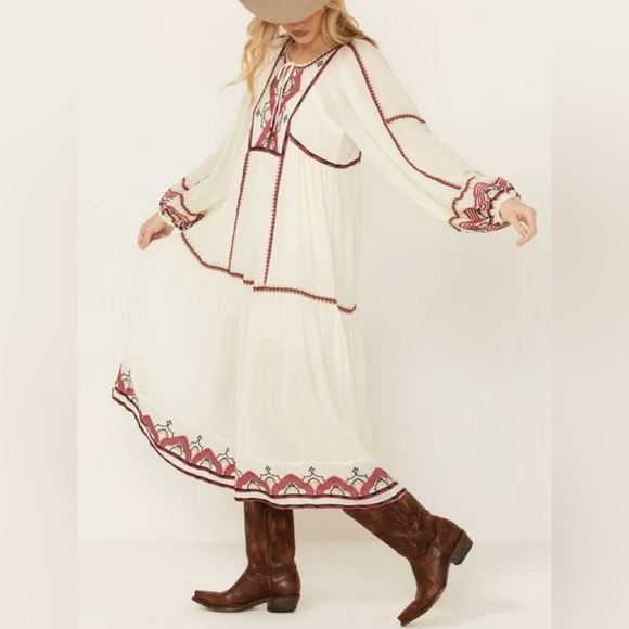 FREE PEOPLE Sweet Escape Long Sleeve Maxi Dress NWOT - Picture 15 of 16
